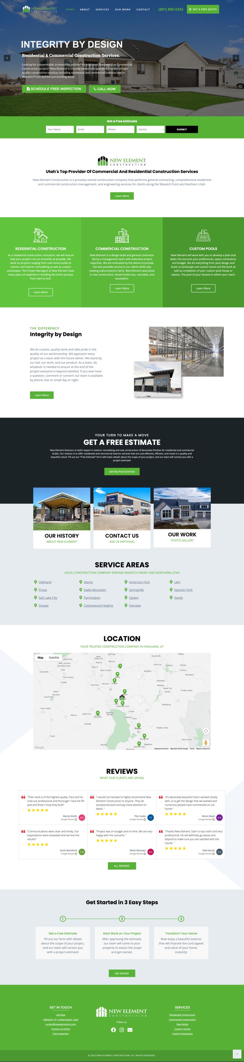 NewElement website